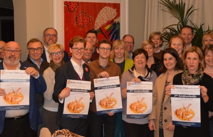 Op de ‘Nieuwjaarsreceptie’ ontving Rotary Club Meise-Bouchout afgevaardigden van de ‘begunstigden’ van de fundraising van de Club.